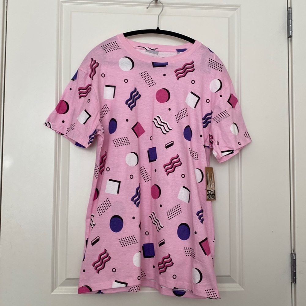 Knickerbocker Vintage Design 90s Geometric Tee Shirt NWT